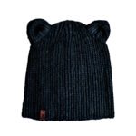 Шапка жіноча вовняна з вушками Cappulla чорна one size — изображение 3
